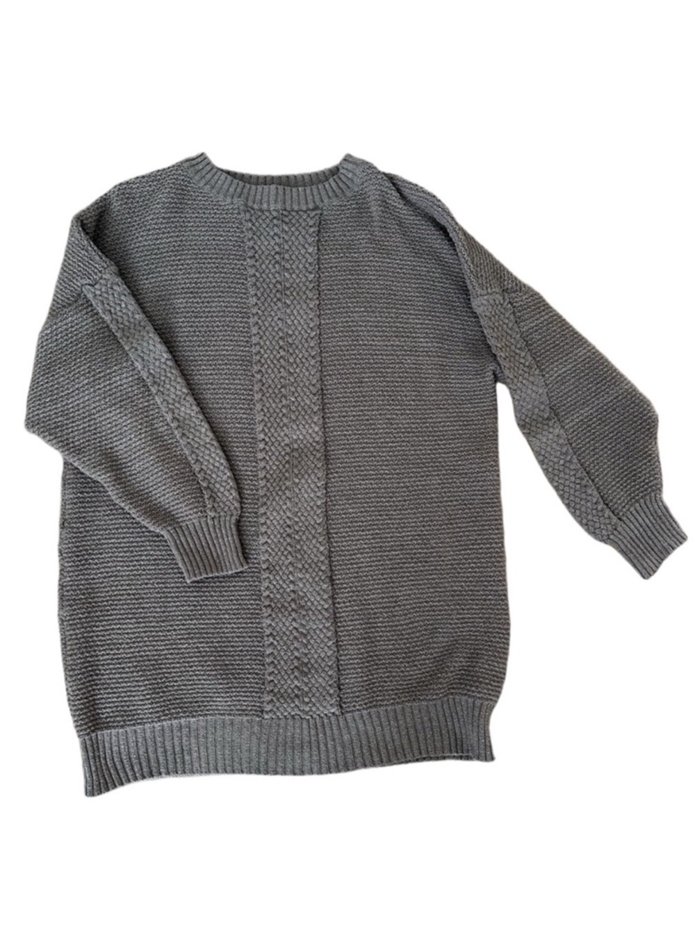 Women’s Taupe Knit Sweater Tunic Dress Size Large